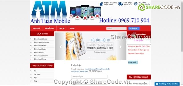 full code web bán điện thoại,PHP,SQL